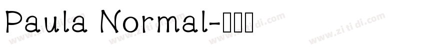 Paula Normal字体转换